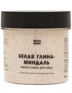 Meela Meelo Scrub Mask White Clay Almond 100ml