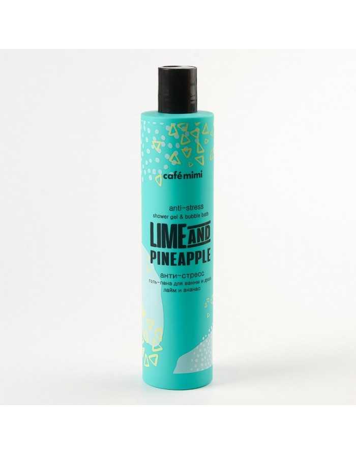 cafe mimi Anti-stress Gel-foam bath and shower Lime and pineapple 300ml