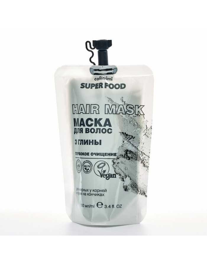 cafe mimi Маска для волос Глубокое очищение 3 глины 100мл