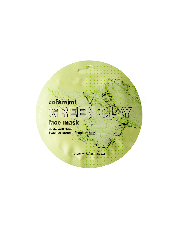 cafe mimi Face Mask Green Clay and Goji Berries 10ml