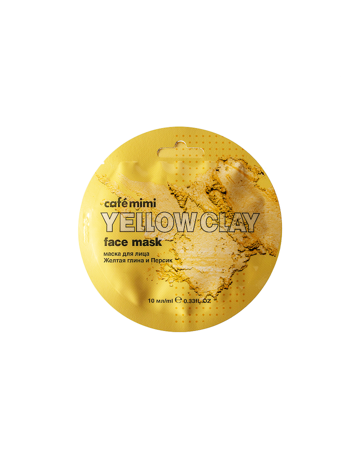 cafe mimi Face Mask Yellow Clay and Peach 10ml