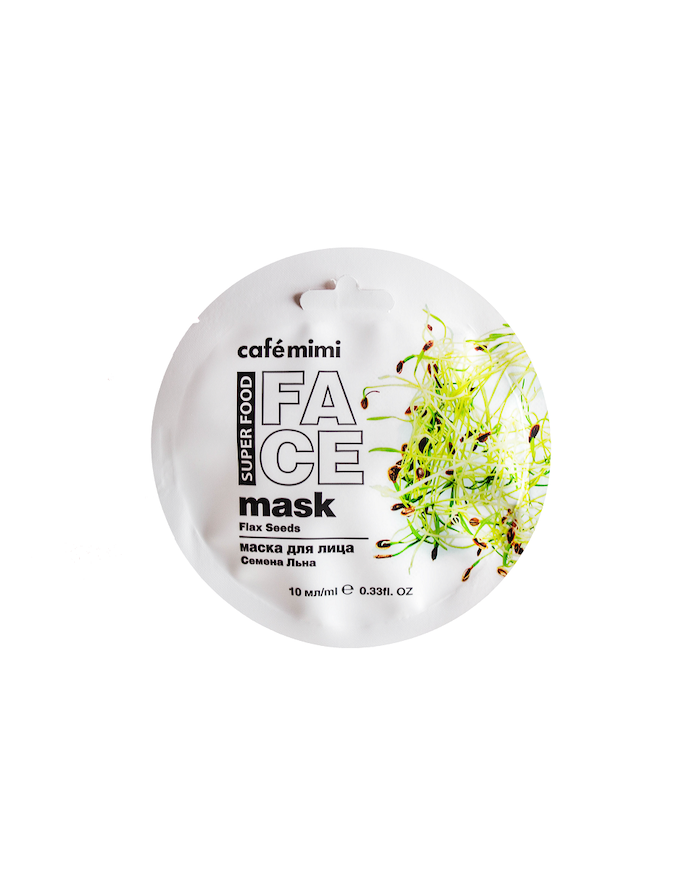 cafe mimi Face Mask Flax Seeds and Almond Milk 10ml