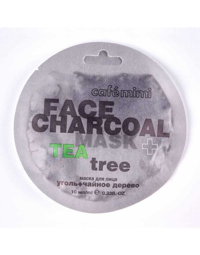 cafe mimi Маска для лица Бамбуковый Уголь и Чайное дерево 10мл