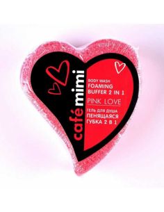 cafe mimi Пенящаяся губка 2 в 1 PINK LOVE 60г