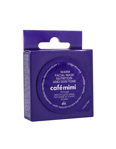 cafe mimi Warm face mask Nutrition and skin tone 15ml