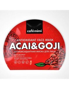 cafe mimi Антиоксидантная тканевая маска для лица 22г
