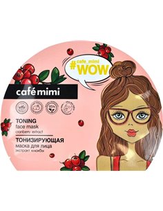 cafe mimi Тонизирующая тканевая маска для лица 22г