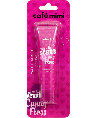 cafe mimi Sugar lip scrub Candy Floss 15ml