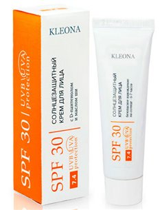 KLEONA Солнцезащитный крем для лица SPF 30 30мл