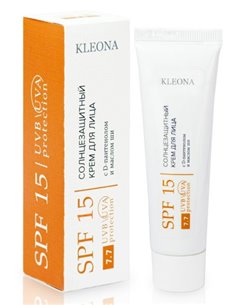 KLEONA Солнцезащитный крем для лица SPF15 30мл