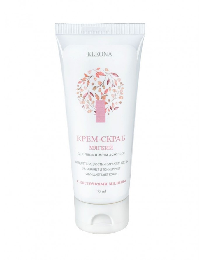 KLEONA Cream-scrub soft for face and décolleté 75ml
