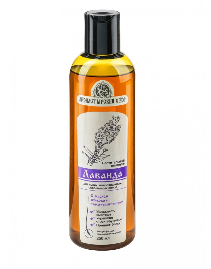 KLEONA Sulfate-free herbal shampoo Lavender for dry, damaged and colored hair 250ml