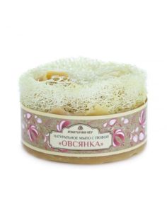 KLEONA Bath soap with high loofah Oatmeal 135g