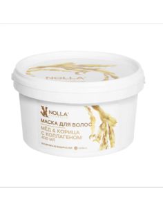 NOLLA naturelle Маска для волос МЕД & КОРИЦА с коллагеном 400мл