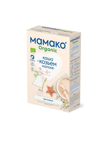 Mamako Organic 4+ months Buckwheat porridge with goat milk 200g