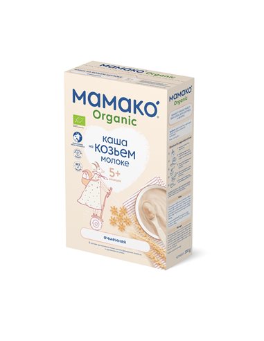 Mamako Organic Каша Ячменная на козьем молоке 200г