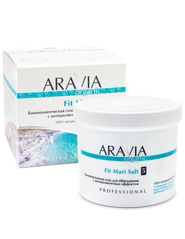 ARAVIA Organic Balneological wrap salt with anti-cellulite effect Fit Mari Salt 730g