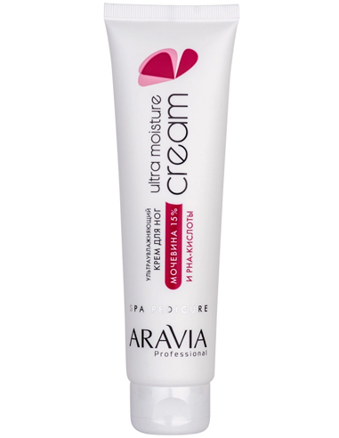ARAVIA Professional Крем для ног ультраувлажняющий с мочевиной 15% и PHA-кислотами Ultra Moisture Cream 100мл