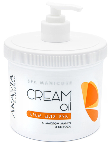 ARAVIA Professional Hand Cream Cream Oil with coconut and mango oil 550ml