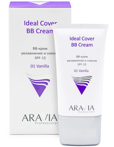 ARAVIA Professional BB-крем увлажняющий SPF-15 для лица Ideal Cover BB-Cream тон 01 - ваниль туба 50мл