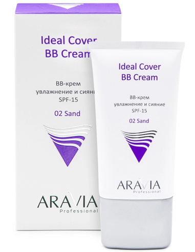 ARAVIA Professional BB-cream moisturizing SPF-15 for face Ideal Cover BB-Cream tone 02 - sand 50ml