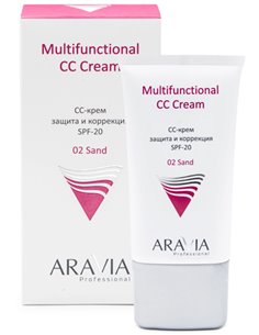 ARAVIA Professional CC-крем защитный SPF-20 Multifunctional CC Cream тон-02 -песочный 50мл