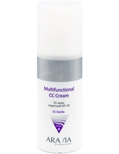 ARAVIA Professional CC-крем защитный SPF-20 для лица Multifunctional CC Cream тон 01 - ваниль 150мл
