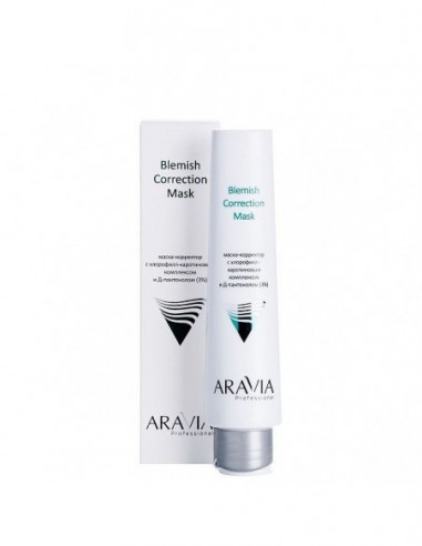 ARAVIA Professional Маска-корректор с хлорофилл-каротиновым комплексом и Д-пантенолом 3% Blemish Correction Mask 100мл