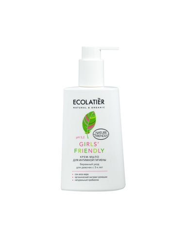 Ecolatier Baby Intimate Cream-Soap Girls' Friendly 3+ 250ml