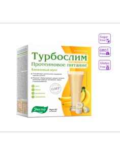Турбослим Протеиновое питание Банановый мусс пакеты-саше 5шт
