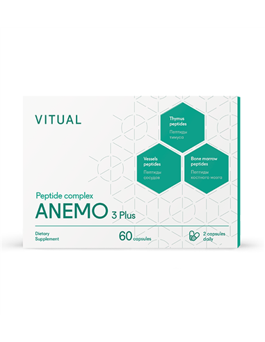 Vitual Laboratories Пептидный комплекс Anemo 3 Plus – сосуды, тимус, костный мозг