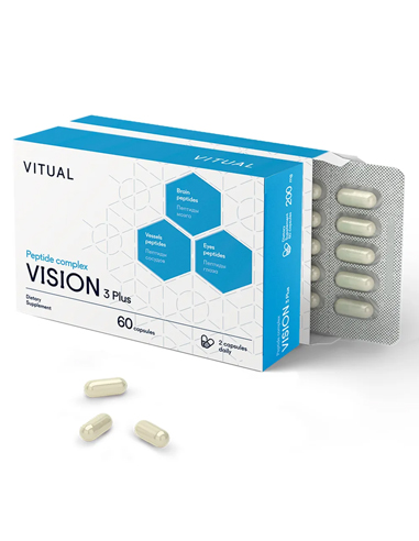 Vitual Laboratories Peptide complex Vision 3 Plus - blood vessels, brain, eyes