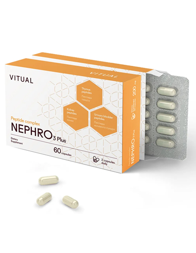 Vitual Laboratories Пептидный комплекс Nephro 3 Plus – почки, мочевой пузырь, тимус