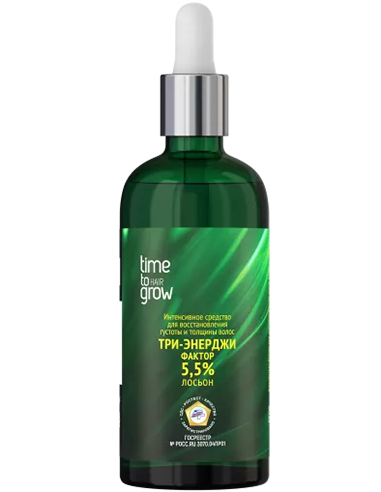 TIME TO GROW Concentrate booster for hair regrowth Three - energy factor 5% lotion 100ml