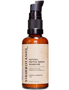 SibirBotaniq SKINBIOME Натуральная пептидная сыворотка Синтез коллагена 50мл