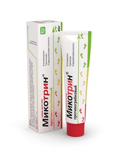 Крем для ног противогрибковый Микотрин Клотримазол+Триклозан+Ундециленовая кислота 40г