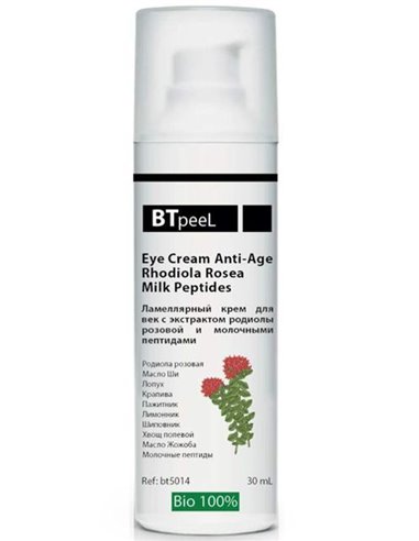 BTpeel Lamellar eye cream with Rhodiola rosea extract and milk peptides 30ml