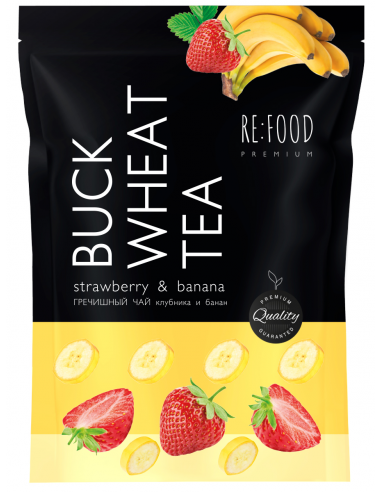 RE:FOOD Buckwheat Tea Strawberry and Banana PREMIUM
