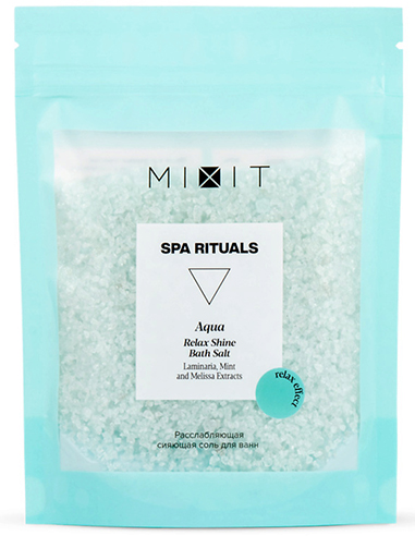 MIXIT Расслабляющая сияющая соль для ванн 350г