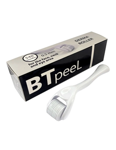 BTpeel Мезороллер для лица, шеи и зоны вокруг глаз универсальный 540 игл 0,5 мм