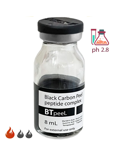 BTpeel Черный пилинг карбоновый с пептидным комплексом Black Carbon Peel 8мл
