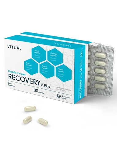 Vitual Laboratories Пептидный комплекс Recovery 5 Plus – тимус, мышцы, мозг, хрящи, сосуды