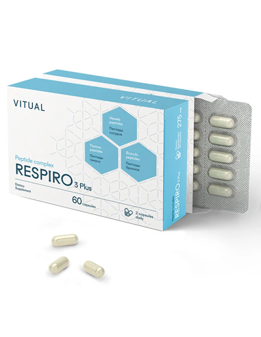 Vitual Laboratories Пептидный комплекс Respiro 3 Plus – сосуды, тимус, бронхи