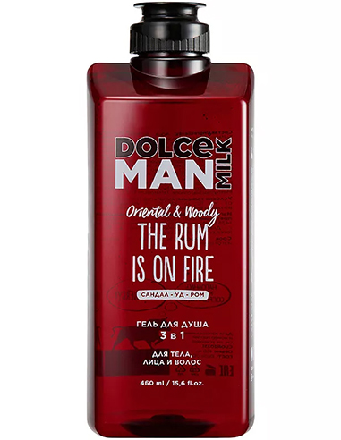 DOLCE MILK MAN Shower Gel The rum is on fire 460ml/15.6fl.oz