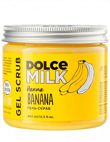 DOLCE MILK Shower Gel-scrub Hanna Banana 400ml/13.5fl.oz