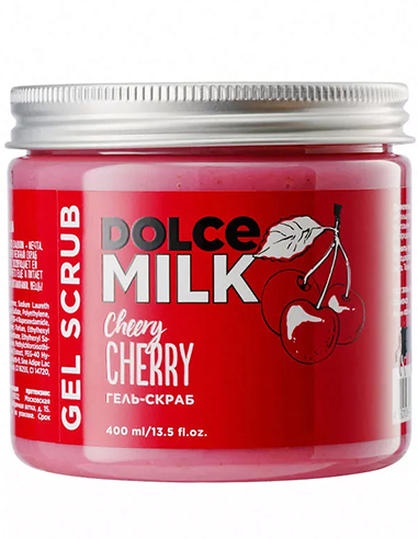 DOLCE MILK Shower Gel-scrub Cheery Cherry 400ml/13.5fl.oz