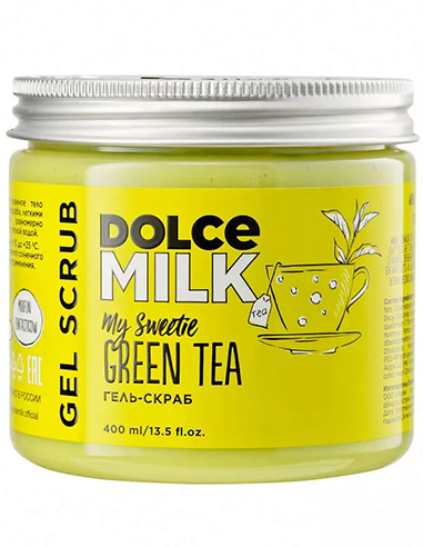 DOLCE MILK Shower Gel-scrub My sweetie Green tea 400ml/13.5fl.oz