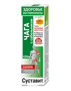 Sustavit Body Gel-balm Chaga with cinquefoil 125ml