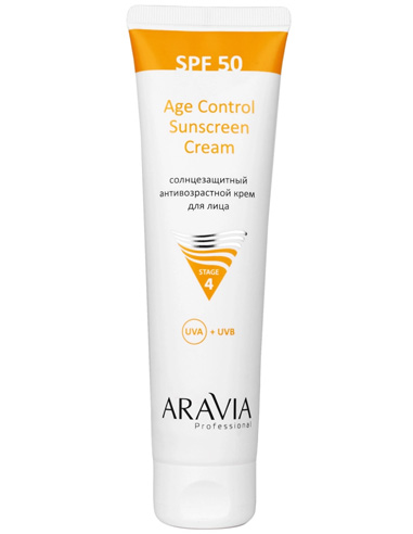 ARAVIA Professional Cолнцезащитный антивозрастной крем для лица Age Control Sunscreen Cream SPF50 50мл