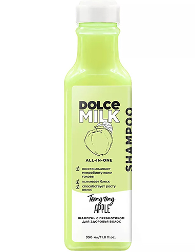 DOLCE MILK Шампунь с пребиотиком для здоровья волос Райские яблочки 350мл/11.8fl.oz